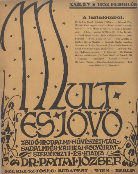 Mult &eacute;s J&ouml;vő 22. &eacute;vf. (1932. febru&aacute;r)