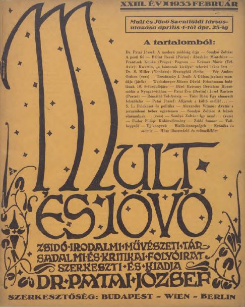 Mult &eacute;s J&ouml;vő 23. &eacute;vf. (1933. febru&aacute;r)