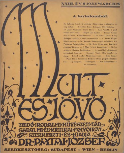 Mult &eacute;s J&ouml;vő 23. &eacute;vf. (1933. m&aacute;rcius)