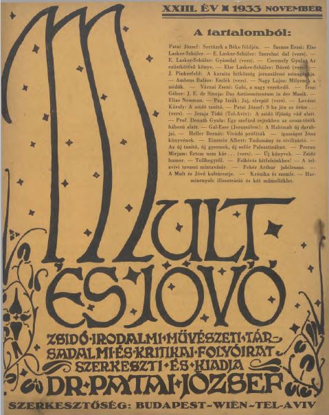 Mult &eacute;s J&ouml;vő 23. &eacute;vf. (1933. november)