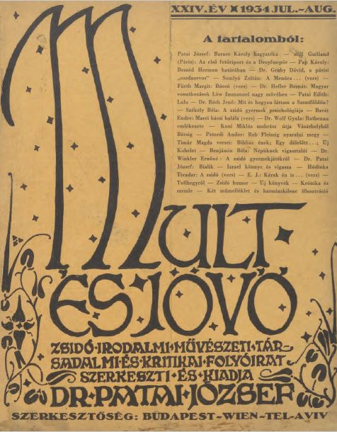 Mult &eacute;s J&ouml;vő 24. &eacute;vf. (1934. j&uacute;lius-augusztus)