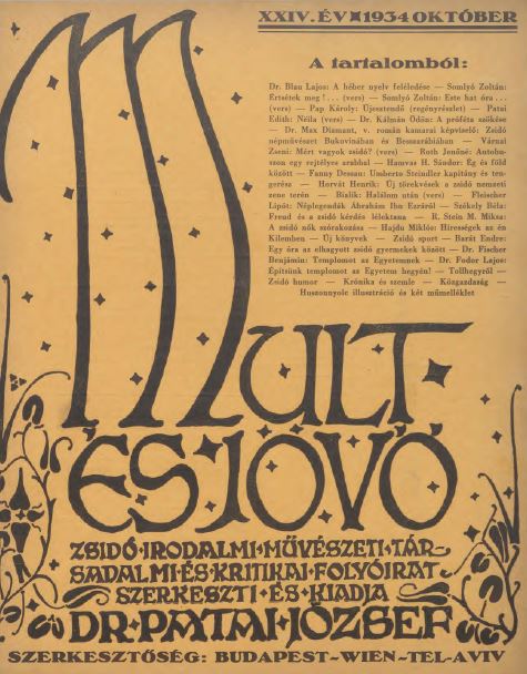 Mult &eacute;s J&ouml;vő 24. &eacute;vf. (1934. okt&oacute;ber)