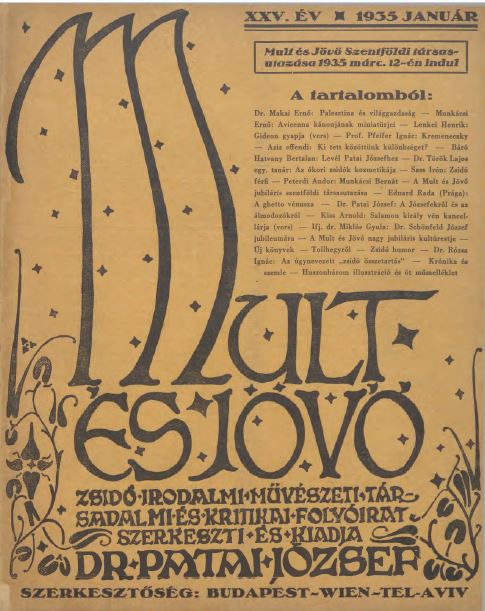 Mult &eacute;s J&ouml;vő 25. &eacute;vf. (1935. janu&aacute;r)