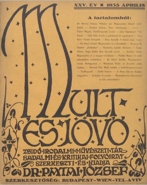 Mult &eacute;s J&ouml;vő 25. &eacute;vf. (1935. &aacute;prilis)