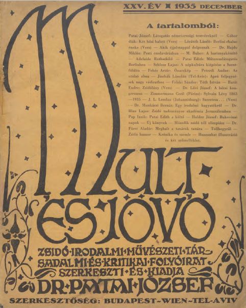 Mult &eacute;s J&ouml;vő 25. &eacute;vf. (1935. december)